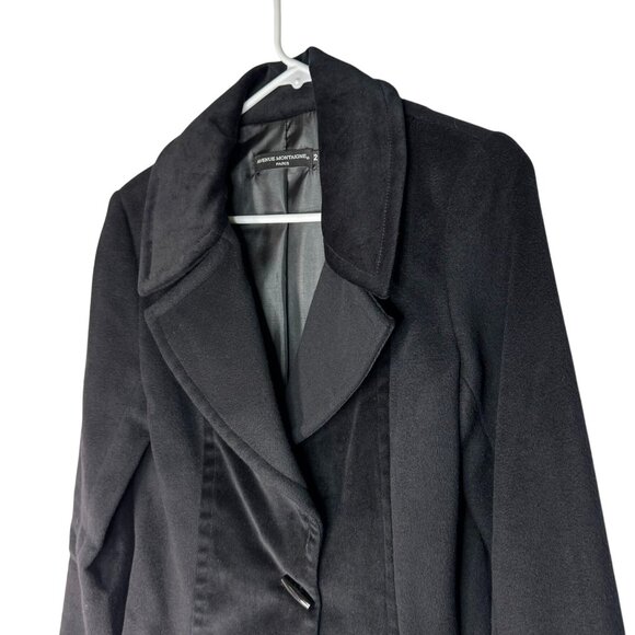 VTG Avenue Montaigne Women' Velvet Cashmere Cotton Wool Evening Jacket Size 2 - Picture 5 of 10